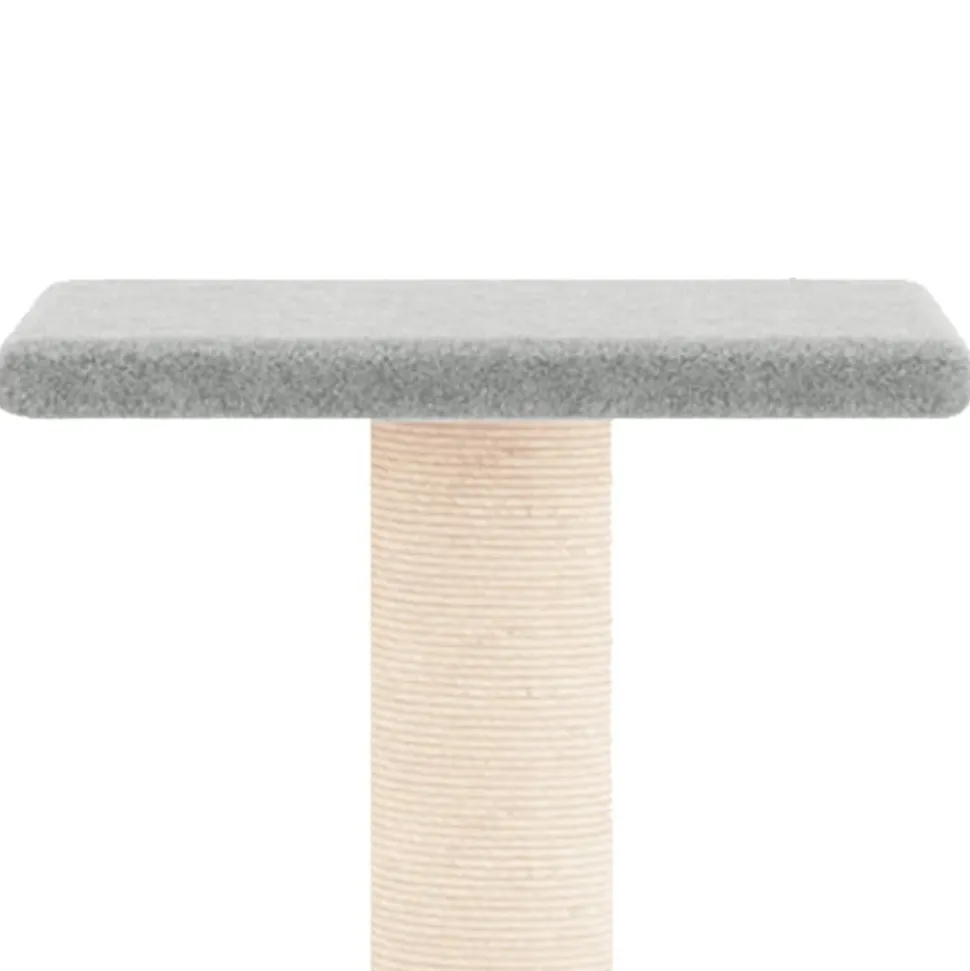 MAISON EXCLUSIVE - Arbre à chat avec griffoirs en sisal gris clair 73 cm
