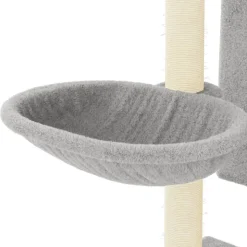 MAISON EXCLUSIVE - Arbre à chat avec griffoirs en sisal gris clair 130,5 cm