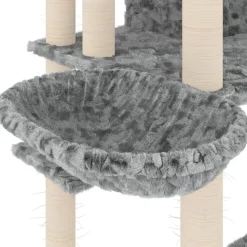 MAISON EXCLUSIVE - Arbre à chat avec griffoirs en sisal gris clair 191 cm