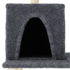 MAISON EXCLUSIVE - Arbre à chat avec griffoirs en sisal gris foncé 167 cm