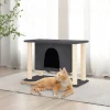 MAISON EXCLUSIVE - Arbre à chat avec griffoirs en sisal gris foncé 50 cm