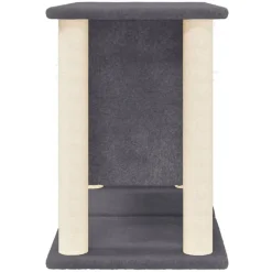 MAISON EXCLUSIVE - Arbre à chat avec griffoirs en sisal gris foncé 50 cm