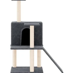 MAISON EXCLUSIVE - Arbre à chat avec griffoirs en sisal gris foncé 109 cm