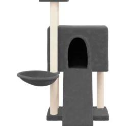 MAISON EXCLUSIVE - Arbre à chat avec griffoirs en sisal gris foncé 96 cm