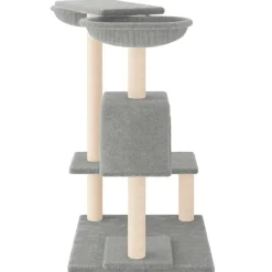 MAISON EXCLUSIVE - Arbre à chat avec griffoirs gris clair 82 cm