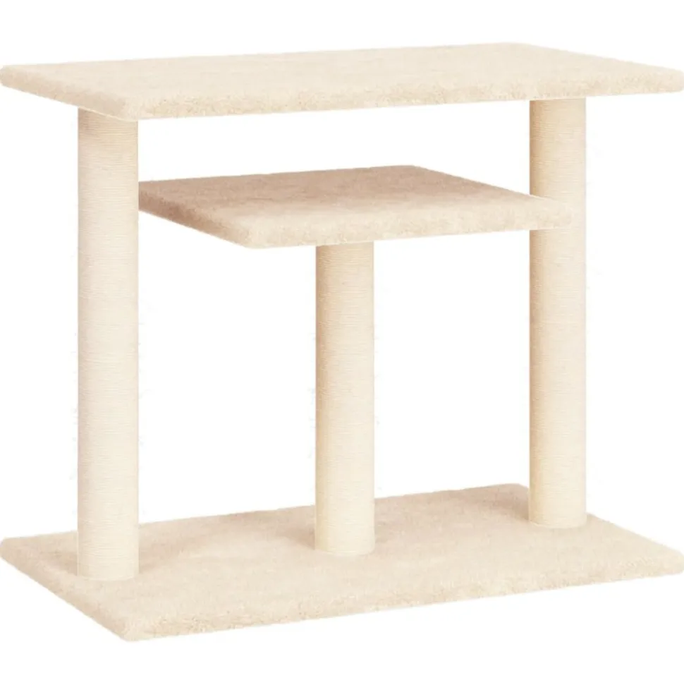 MAISON EXCLUSIVE - Arbres à chat avec plates-formes crème 62,5 cm