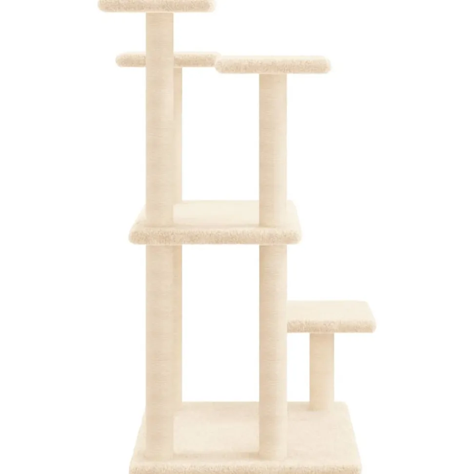MAISON EXCLUSIVE - Arbres à chat avec plates-formes crème 98,5 cm