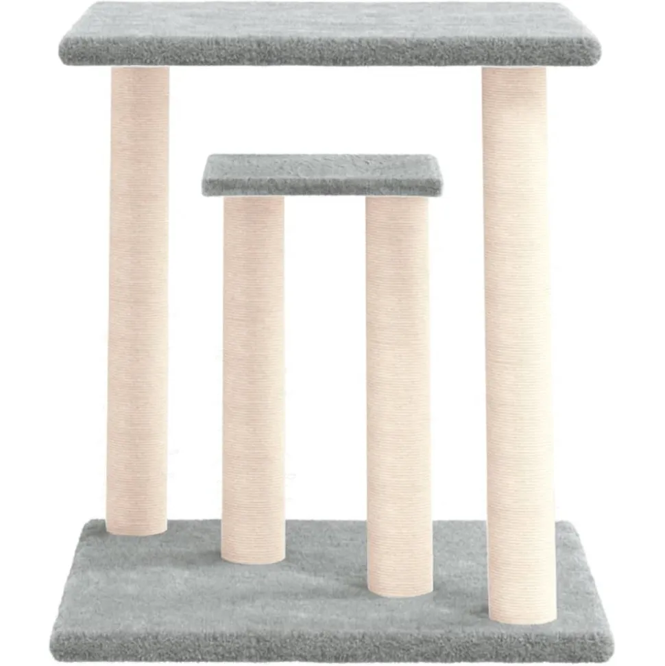 MAISON EXCLUSIVE - Arbres à chat avec plates-formes gris clair 50 cm