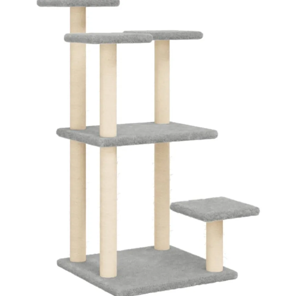 MAISON EXCLUSIVE - Arbres à chat avec plates-formes gris clair 98,5 cm
