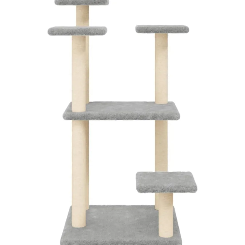 MAISON EXCLUSIVE - Arbres à chat avec plates-formes gris clair 98,5 cm