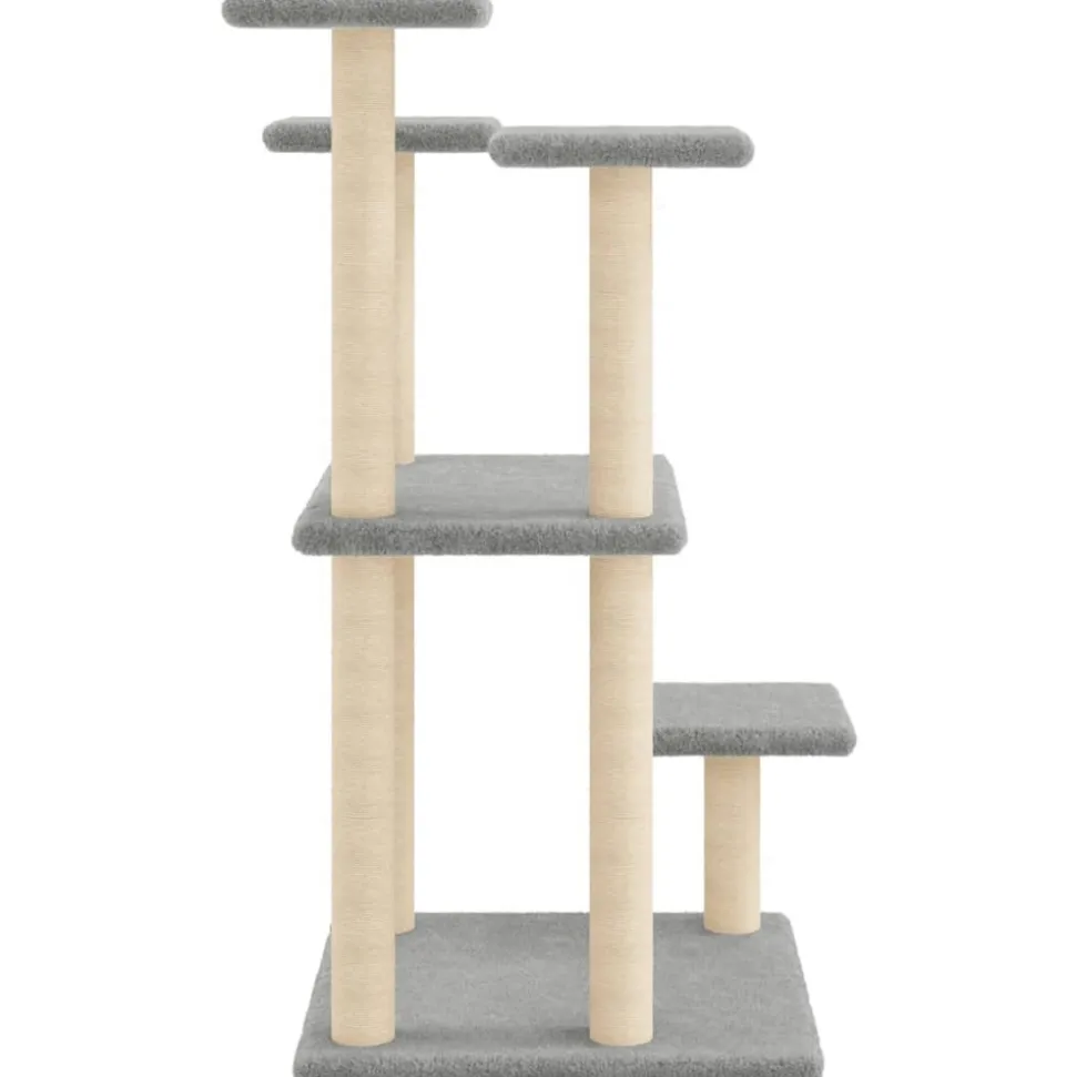 MAISON EXCLUSIVE - Arbres à chat avec plates-formes gris clair 98,5 cm
