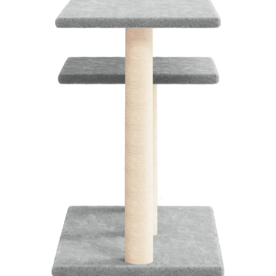 MAISON EXCLUSIVE - Arbres à chat avec plates-formes gris clair 62,5 cm