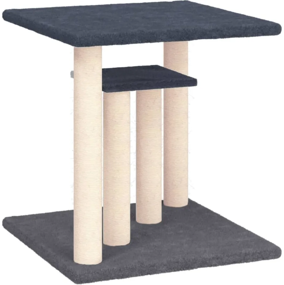 MAISON EXCLUSIVE - Arbres à chat avec plates-formes gris foncé 50 cm