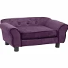 MAISON EXCLUSIVE - Canapé pour chien bordeaux 72x45x30 cm peluche