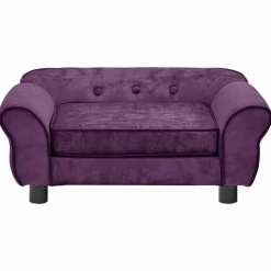 MAISON EXCLUSIVE - Canapé pour chien bordeaux 72x45x30 cm peluche