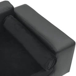 MAISON EXCLUSIVE - Canapé pour chien gris foncé 81x43x31 cm peluche et similicuir
