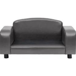 MAISON EXCLUSIVE - Canapé pour chien gris 80x50x40 cm similicuir