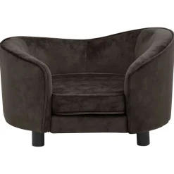 MAISON EXCLUSIVE - Canapé pour chien marron 69x49x40 cm peluche