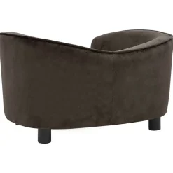 MAISON EXCLUSIVE - Canapé pour chien marron 69x49x40 cm peluche