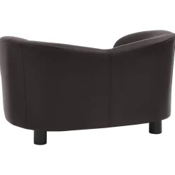 MAISON EXCLUSIVE - Canapé pour chien marron 67x41x39 cm similicuir