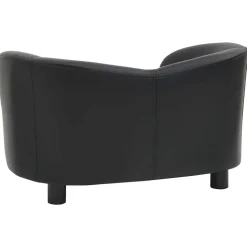 MAISON EXCLUSIVE - Canapé pour chien noir 67x41x39 cm similicuir