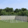 MAISON EXCLUSIVE - Chenil d'extérieur pour chiens argenté 6x10x2 m acier galvanisé