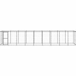 MAISON EXCLUSIVE - Chenil extérieur acier avec toit 21,78 m²