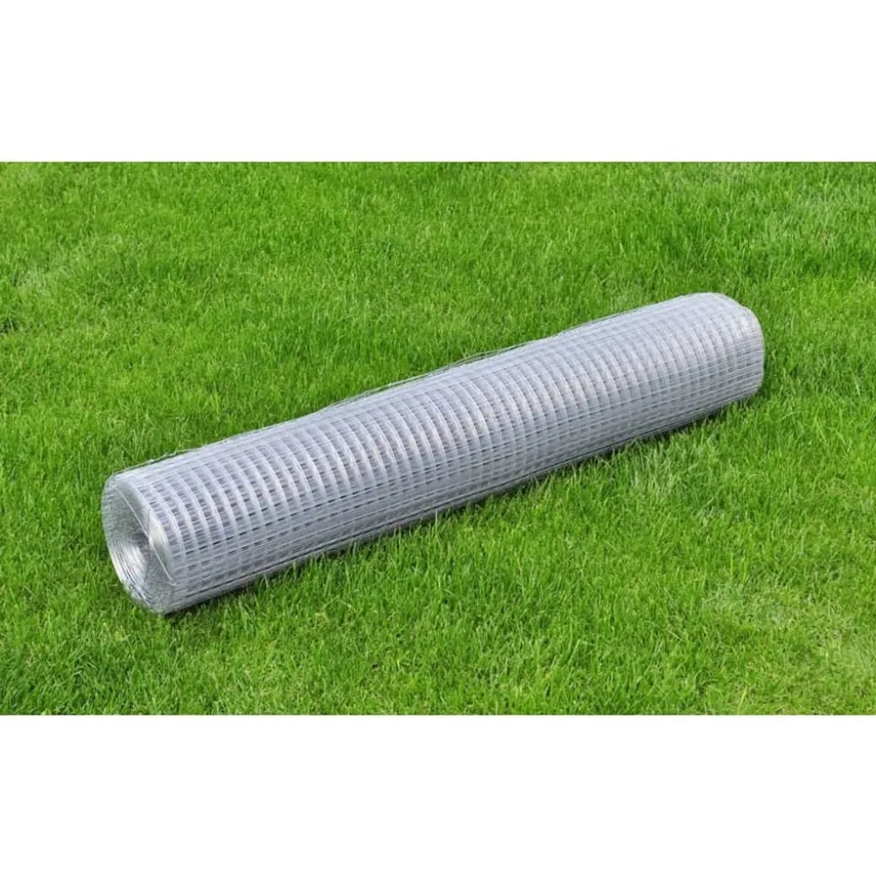 MAISON EXCLUSIVE - Grillage pour volière acier galvanisé 10x1 m argenté