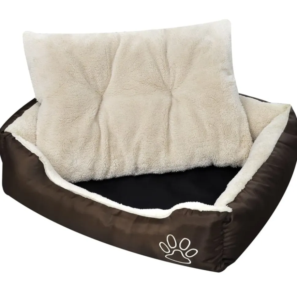 MAISON EXCLUSIVE - Lit chaud pour chiens avec coussin rembourrée l