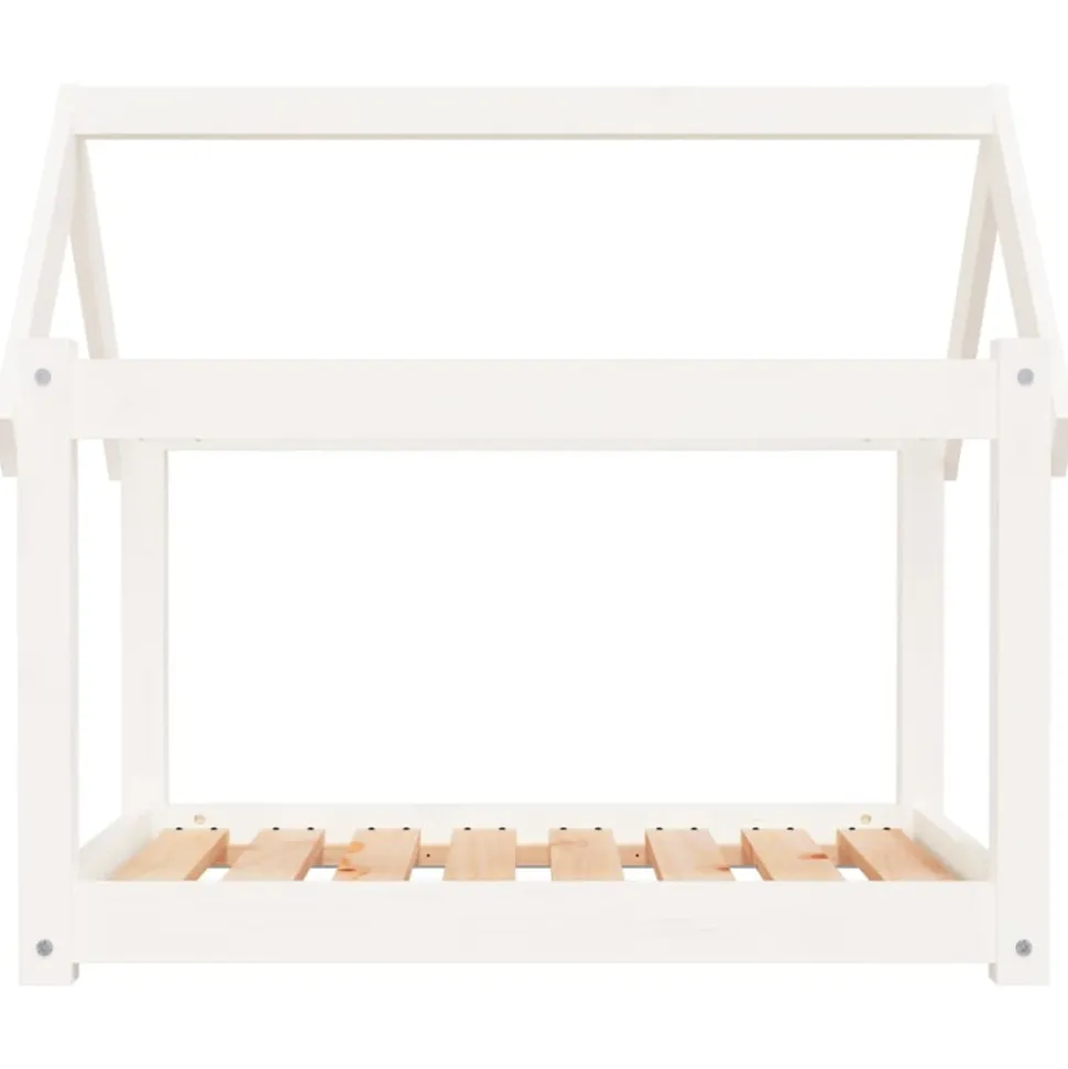 MAISON EXCLUSIVE - Lit pour chien blanc 81x60x70 cm bois de pin solide