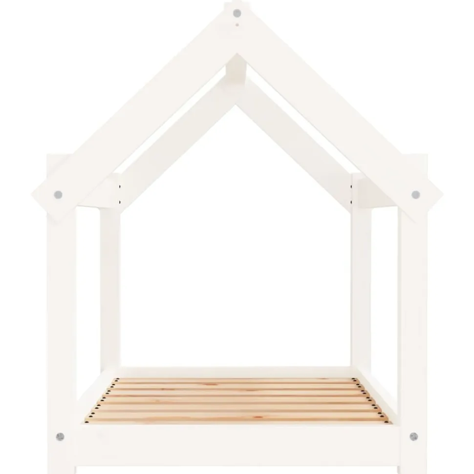 MAISON EXCLUSIVE - Lit pour chien blanc 81x60x70 cm bois de pin solide