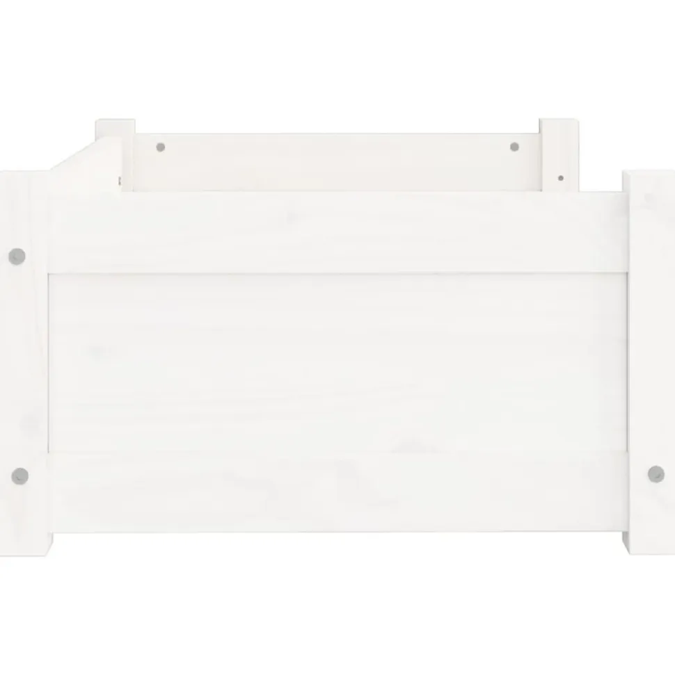 MAISON EXCLUSIVE - Lit pour chien blanc 65,5x50,5x28 cm bois de pin solide