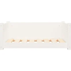 MAISON EXCLUSIVE - Lit pour chien blanc 75,5x55,5x28 cm bois de pin solide