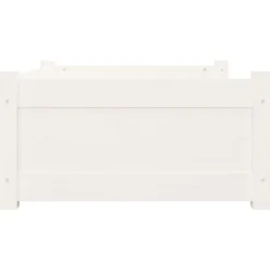 MAISON EXCLUSIVE - Lit pour chien blanc 75,5x55,5x28 cm bois de pin solide