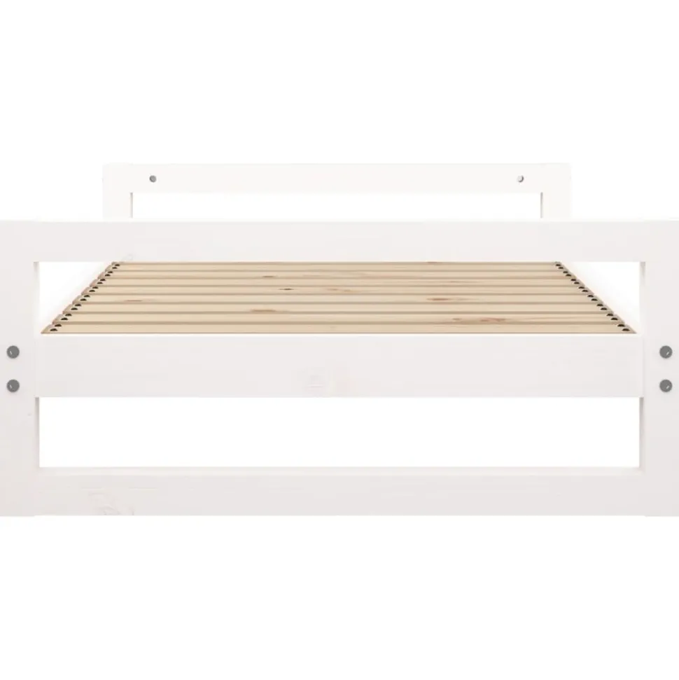 MAISON EXCLUSIVE - Lit pour chien blanc 95,5x65,5x28 cm bois de pin solide
