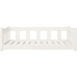 MAISON EXCLUSIVE - Lit pour chien blanc 95,5x65,5x28 cm bois de pin solide