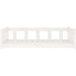MAISON EXCLUSIVE - Lit pour chien blanc 105,5x75,5x28 cm bois de pin solide
