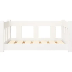 MAISON EXCLUSIVE - Lit pour chien blanc 65,5x50,5x28 cm bois de pin solide
