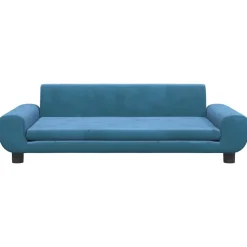 MAISON EXCLUSIVE - Lit pour chien bleu 100x54x33 cm velours