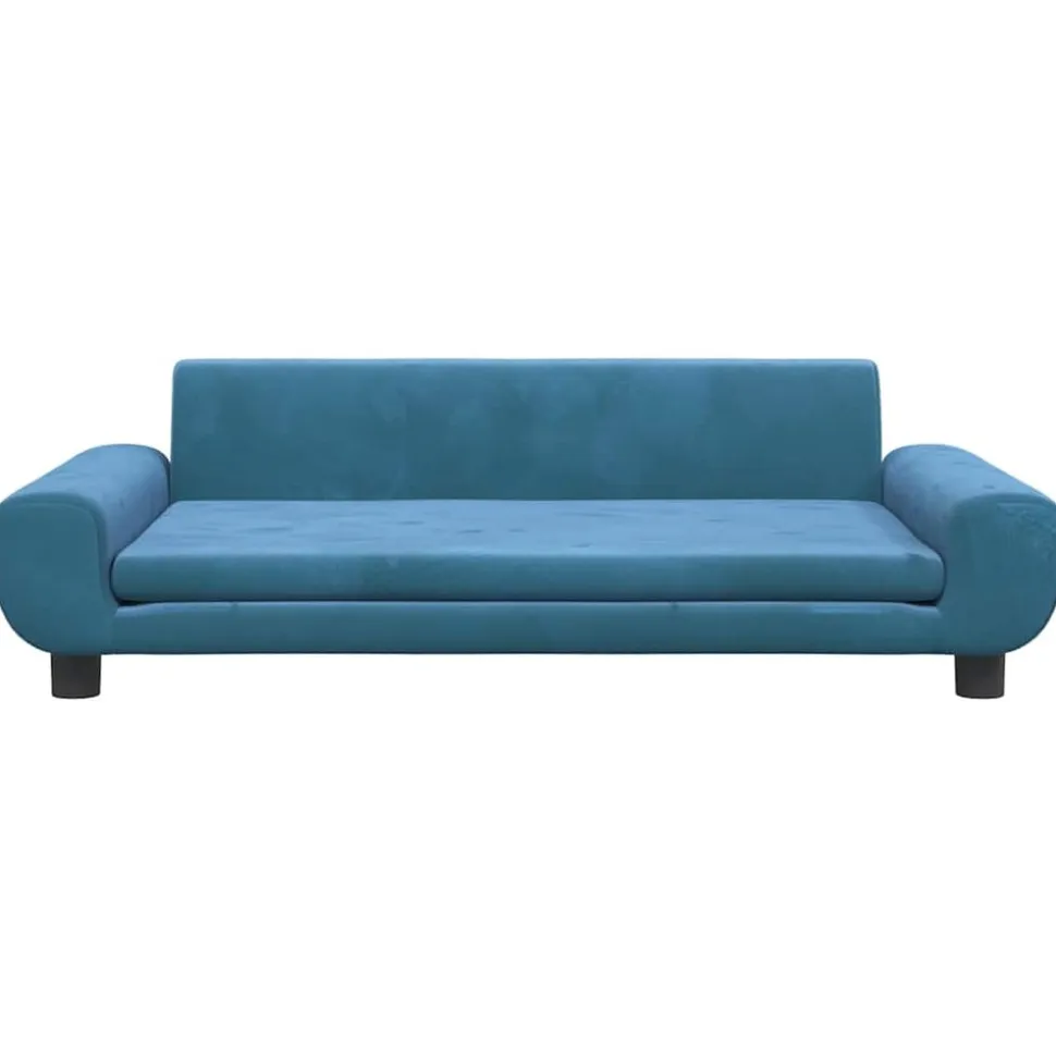 MAISON EXCLUSIVE - Lit pour chien bleu 100x54x33 cm velours