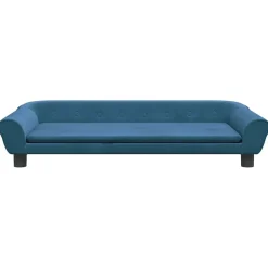 MAISON EXCLUSIVE - Lit pour chien bleu 100x50x21 cm velours