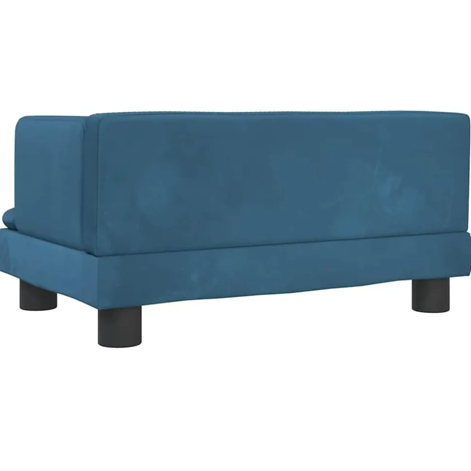 MAISON EXCLUSIVE - Lit pour chien bleu 60x40x30 cm velours