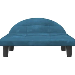 MAISON EXCLUSIVE - Lit pour chien bleu 70x52x30 cm velours