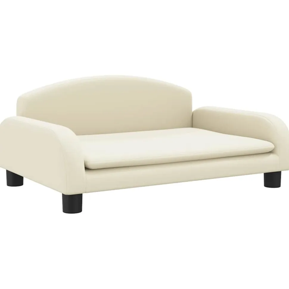 MAISON EXCLUSIVE - Lit pour chien crème 70x45x30 cm similicuir