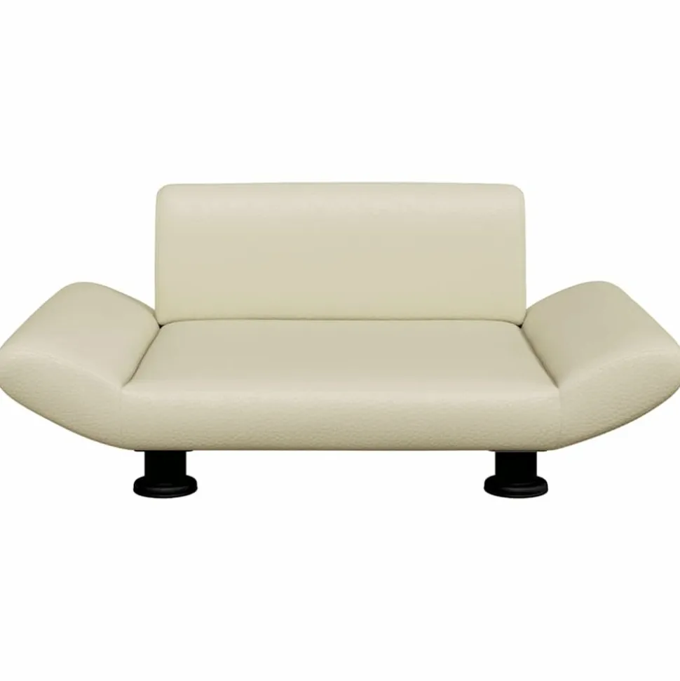 MAISON EXCLUSIVE - Lit pour chien crème 70x45x28 cm similicuir