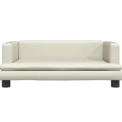 MAISON EXCLUSIVE - Lit pour chien crème 80x45x30 cm similicuir