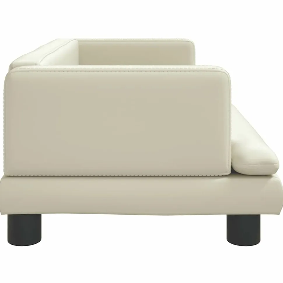 MAISON EXCLUSIVE - Lit pour chien crème 80x45x30 cm similicuir