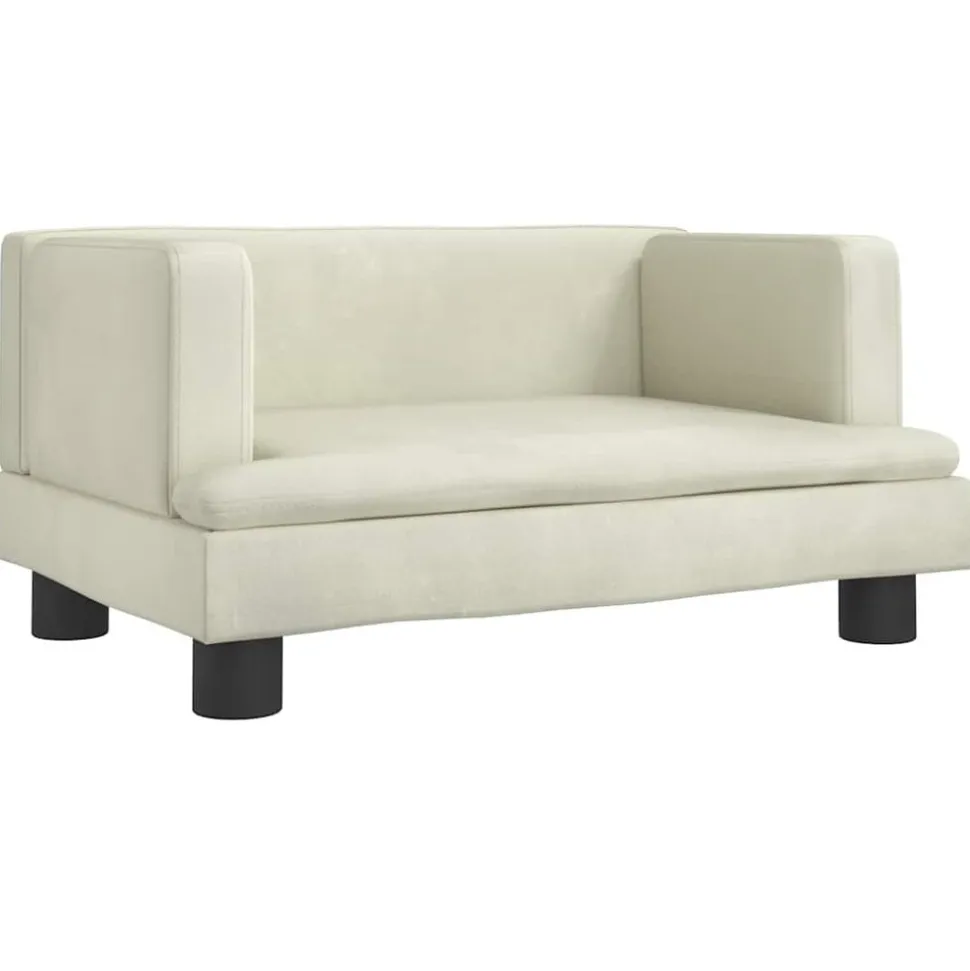 MAISON EXCLUSIVE - Lit pour chien crème 60x40x30 cm velours