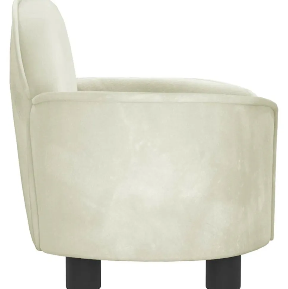 MAISON EXCLUSIVE - Lit pour chien crème 66x40x45 cm velours