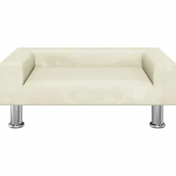 MAISON EXCLUSIVE - Lit pour chien crème 70x45x26,5 cm velours